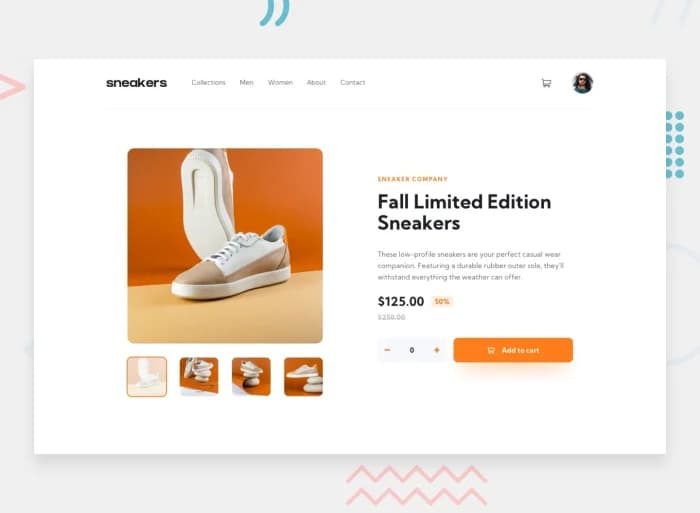 E-commerce product page 